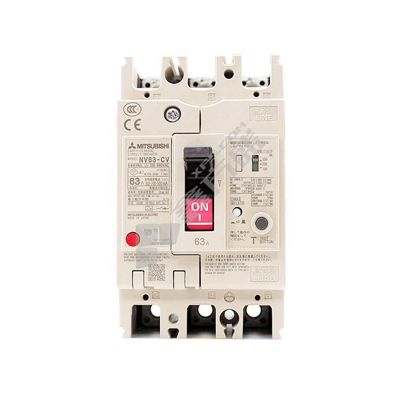 三菱 塑壳配电保护断路器NF125-CXV NF125-CXV 3P 20A