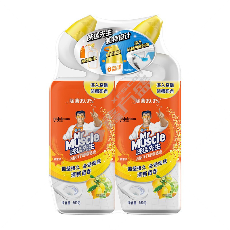 威猛先生 深层净力洁厕啫喱柠檬草香双包装 750g*2