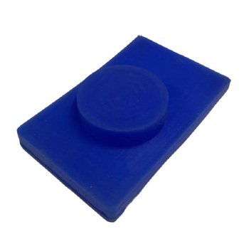 昊塑 硅胶带盖零件保护套 HS2022051756 φ110×40×40mm 蓝色