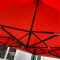 红色遮阳方伞无底座 3*3.5m 红色