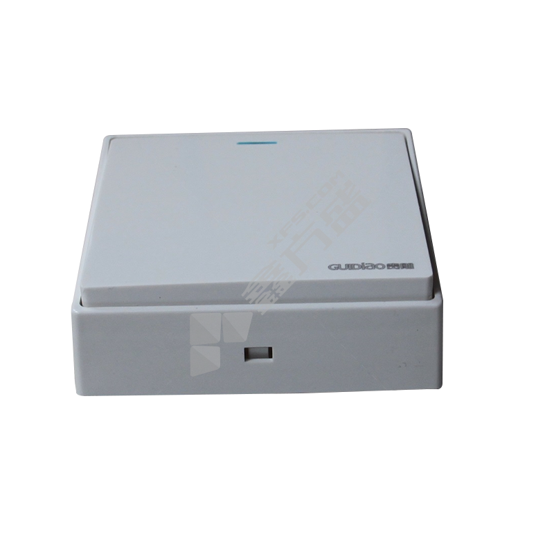 贵雕 明装面板开关D1大板白