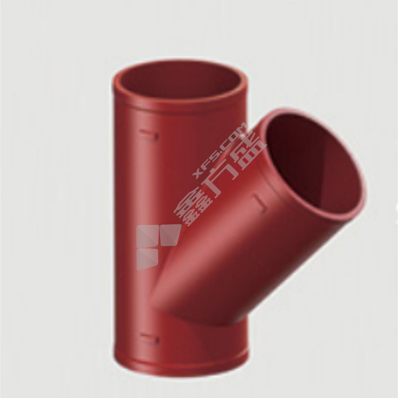 泫氏 W型Y三通 DN100*50 黑色