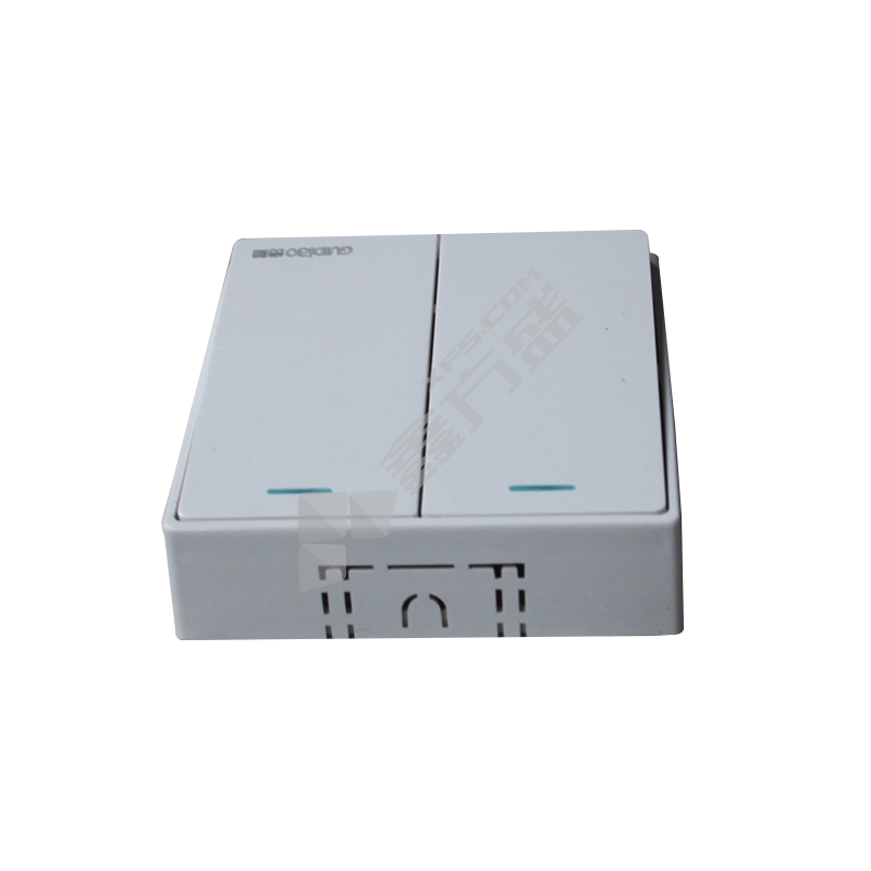 贵雕 明装面板开关D1大板白