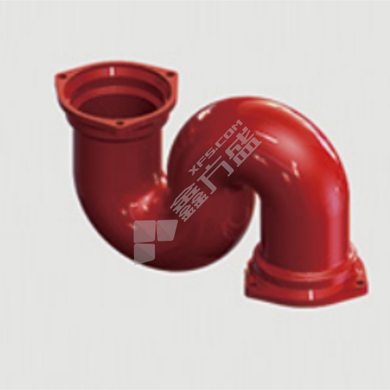 泫氏 树脂环氧B型S弯 DN75 红色