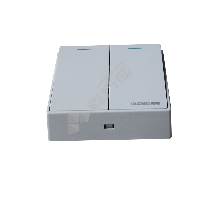 贵雕 明装面板开关D1大板白