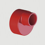 泫氏SUNS 树脂环氧W型偏心大小头(变径) DN150*100 红色