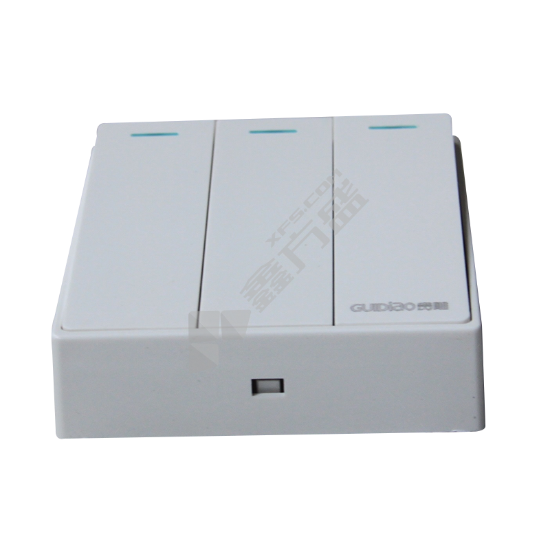 贵雕 明装面板开关D1大板白