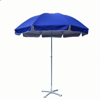 蓝色遮阳防风方伞含底座 2.5*3m 蓝色