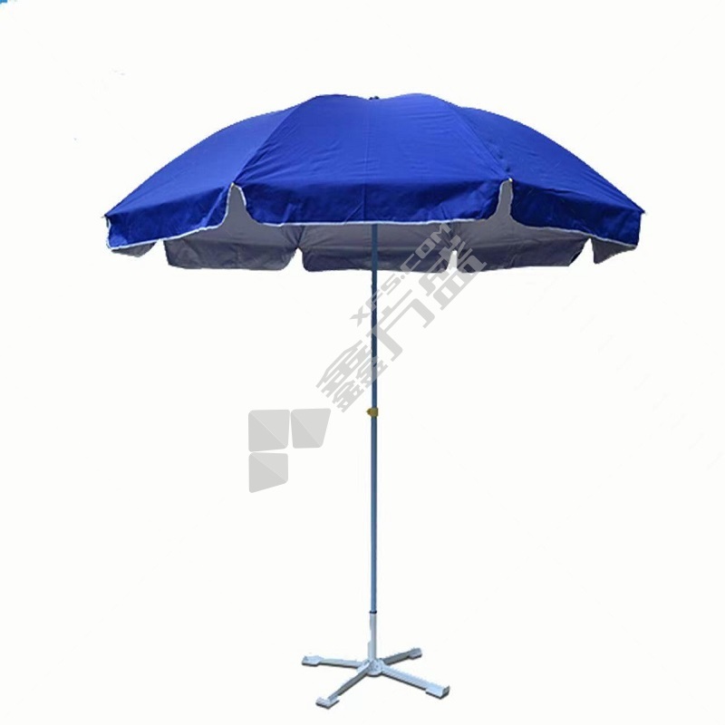蓝色遮阳防风方伞含底座 2.5*3m 蓝色