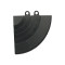 爱柯部落 艾伦PVC模块拼接地垫A型边条 搭配A02适用 19.5cm*8cm*12mm E2010501024-25 黑色