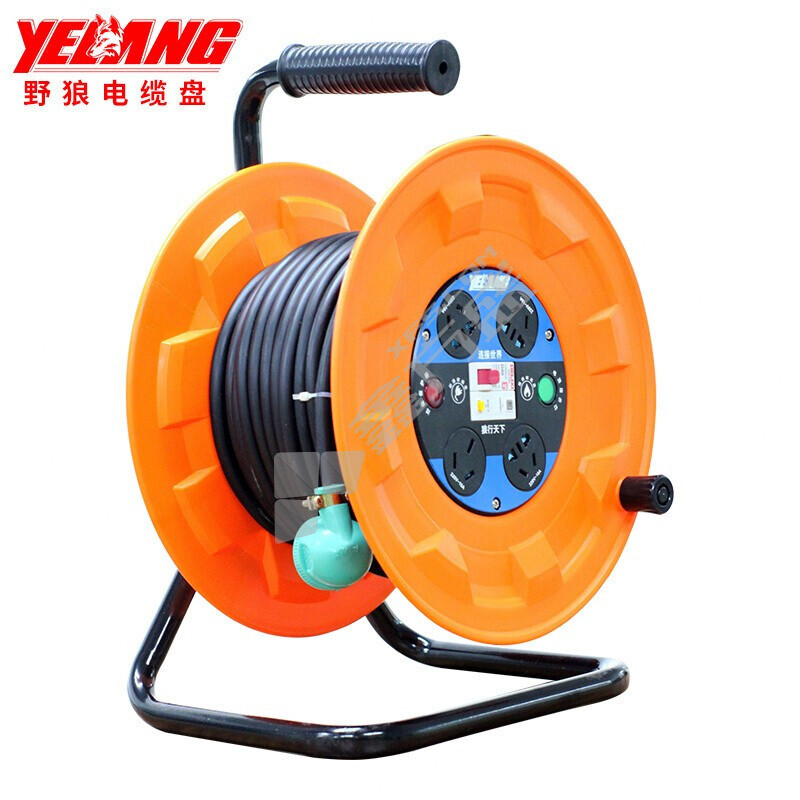 野狼 三角架电缆盘YL-S31BS-1050 220V/16A/10A 3*2.5 50米
