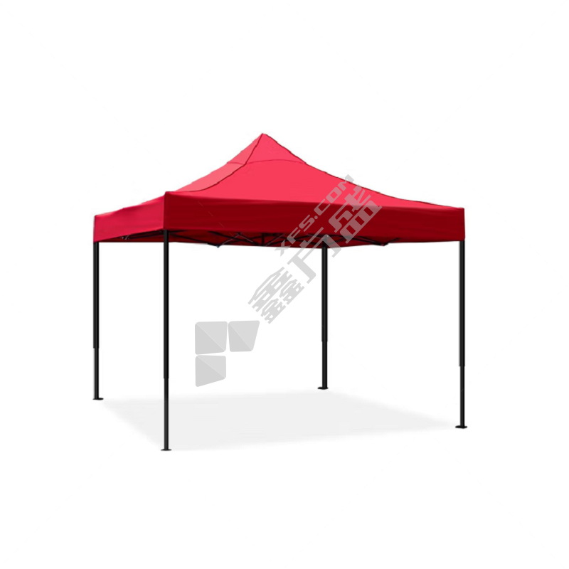 红色遮阳防风方伞无底座 2.5*3m 红色
