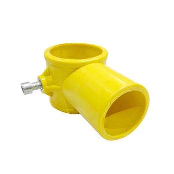 PPR临边防护连接件-TT 小三通 黄色