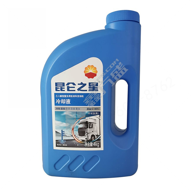 昆仑 之星乙二醇型轻负荷机动车发动机冷却液LEC-II-25 -25℃ 4kg LEC-II-25