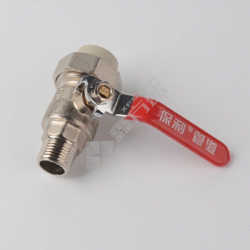 中财 PPR单活接外牙球阀 白色