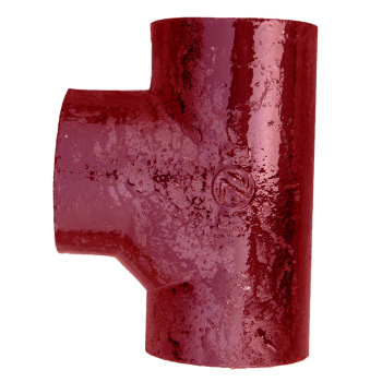 泫氏 SUNS 树脂环氧W型焊接加长单立管T三通(立管用) DN100*100 红色