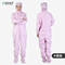 翰洋洁净 四连体洁净服 XXXL码 粉色 H-1110