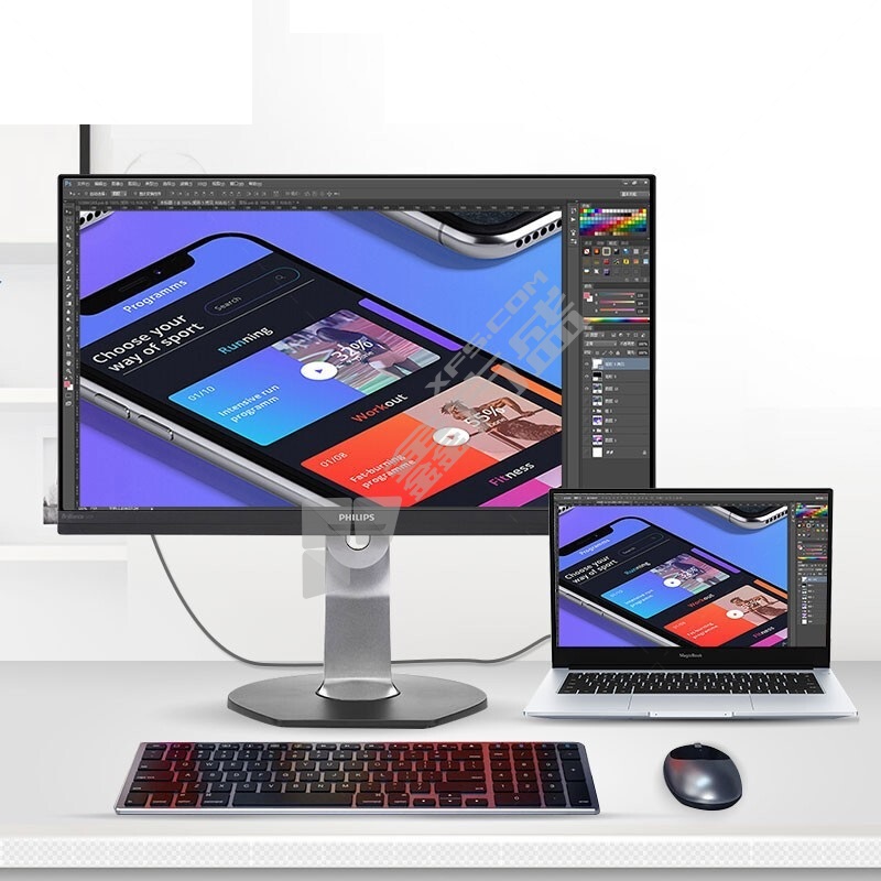 飞利浦 272P7VUBNB/93 电脑显示器 27英寸 4K 272P7VUBNB93