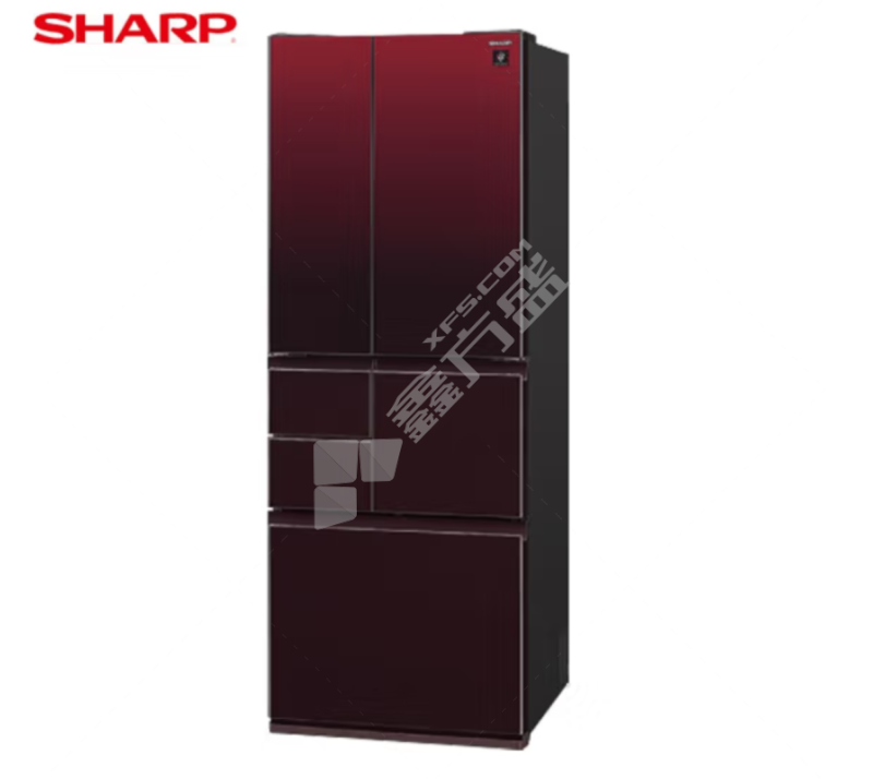 夏普 SJ-GT50A-N 冰箱 二级能效 枣红色