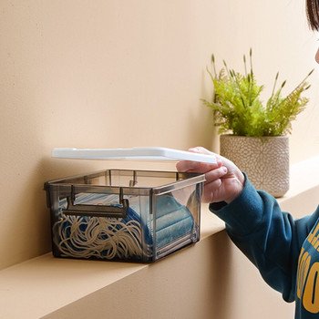 禧天龙 X-6317围典收纳箱3个装 23*17*10.5cm 灰色 3L X-6317