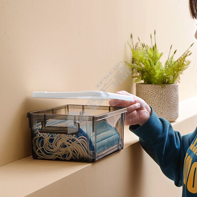 禧天龙 X-6317围典收纳箱3个装 23*17*10.5cm 灰色 3L X-6317