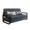三极户外 TP1076 折叠沙发床 190*180*35cm 蓝灰色（乳胶垫）