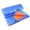 上柯 蓝橘色塑料防雨布防水布货车防晒遮阳篷布 B2652 1.5*2m