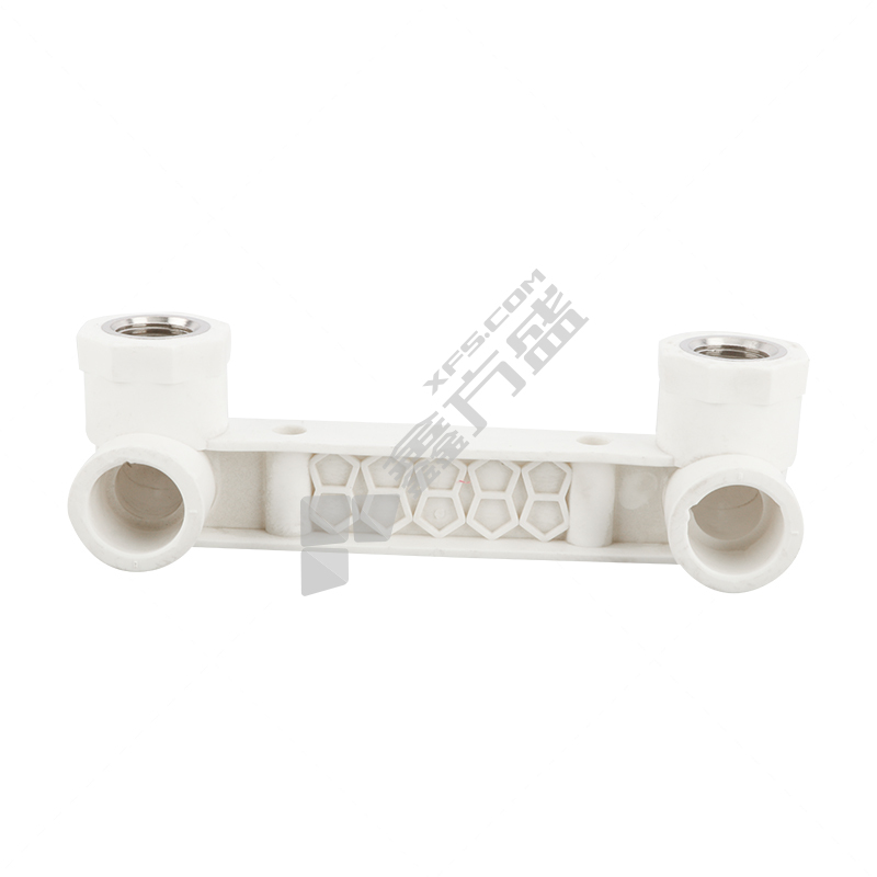 中财 PPR双联座内牙弯头 白色