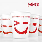 宜洁 Y-9961 增厚一次性纸杯 白色 250ml Y-9961