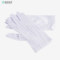 翰洋洁净 耐磨薄款条纹双面防静电手套 白色 H-6007 L码