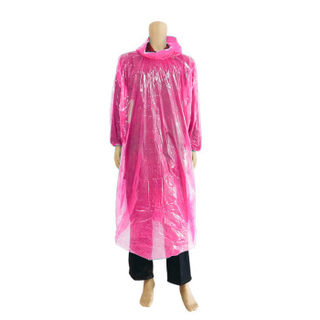 天意州 一次性加大加厚雨衣雨披 TYZ-22060720 粉色 均码 敞口款