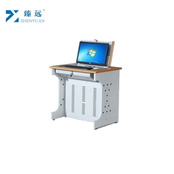 臻远 ZY-FZZC-10 显示器隐藏式翻转培训桌 004黄榉色 800*600*750mm