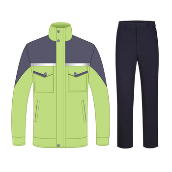 蓝装 LZGZ118春秋长袖85%涤15%棉工作服 金黄 LZGZ118 190码