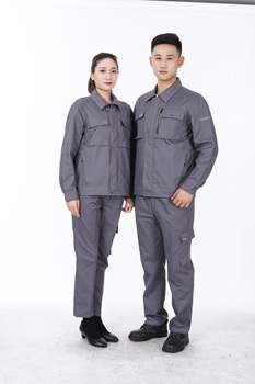 蓝装 6198 春秋长袖工作服 165码 灰色