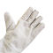 劳工 24线加长款双层耐磨柔软切割电焊帆布手套 均码 白色  HC-11