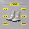 劳卫士 铝箔隔热靴耐高温隔热鞋 LWS-025 均码 银白