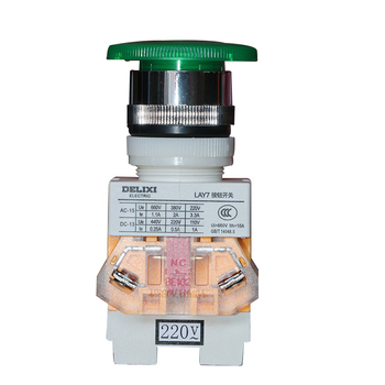 德力西DELIXI 按钮开关LAY7-11DM LAY7-11DM 220V 氖灯 绿