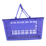 三友 超市购物篮 平底A 外尺寸450×320×240mm  蓝色