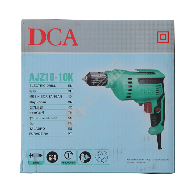 东成DCA FF10-10K 调速正反转 自锁 手电钻 AJZ10-10K 460W 10mm