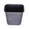 白云 8升反边垃圾桶 AF07019 26*17.5*26.6cm 黑色