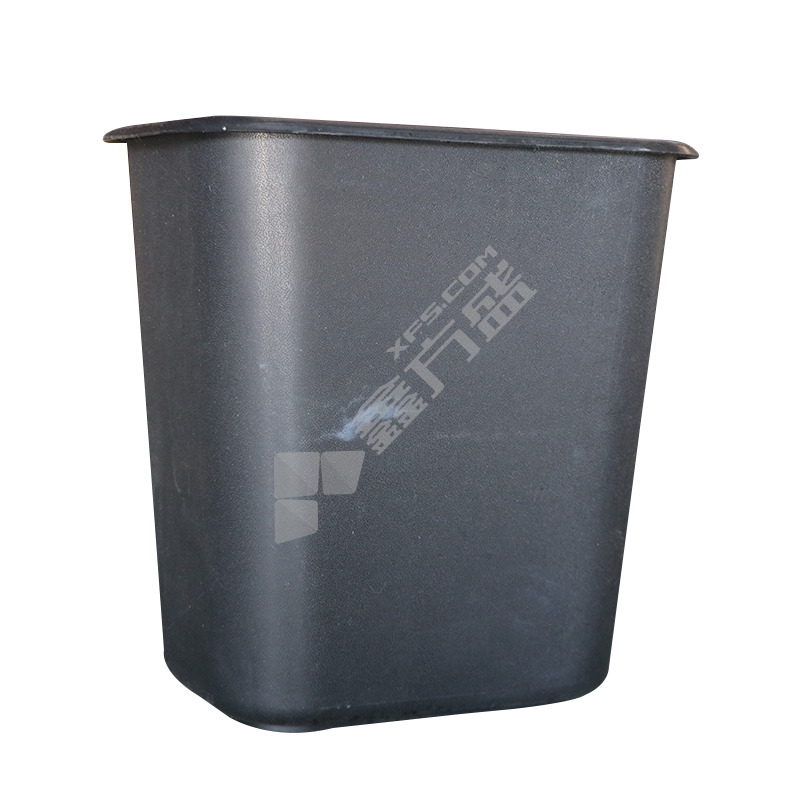 白云 8升反边垃圾桶 AF07019 26*17.5*26.6cm 黑色