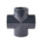 三佑 PVC-U工业用四通 深灰色 140/PN16