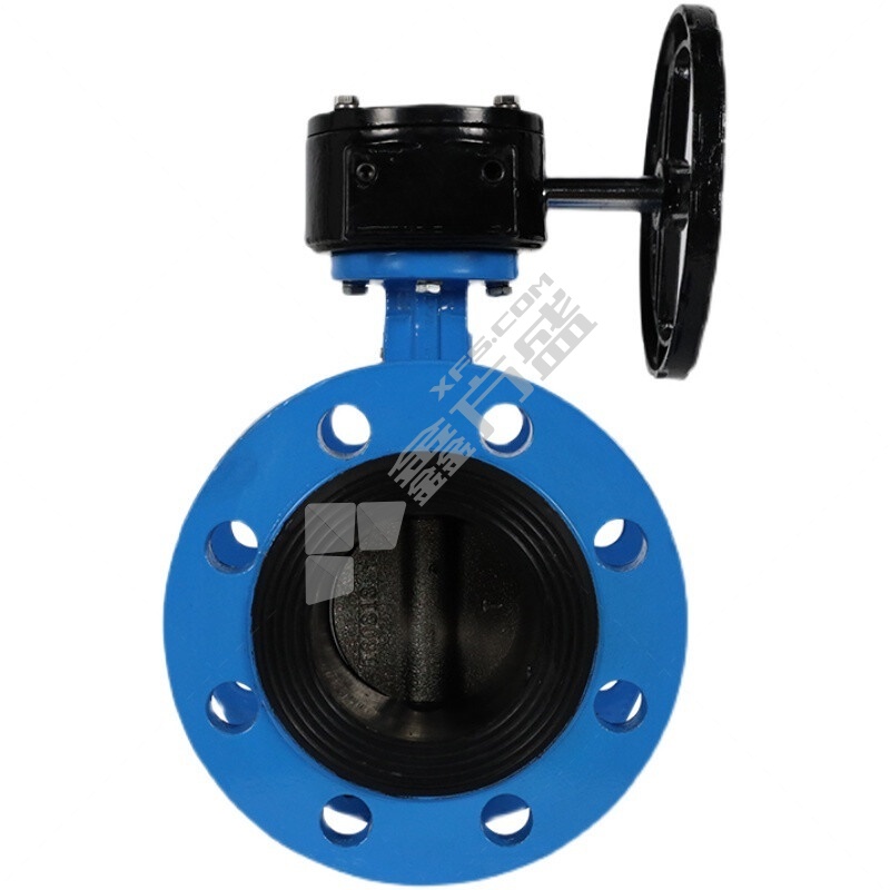 上海良工 涡轮铸铁法兰蝶阀