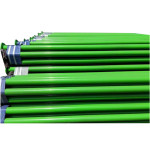 绿色涂塑钢管 长6m 250mm*5.0mm