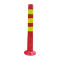 冰禹 BYlf-33 警示柱隔离带路障路锥 75cm 黄红色