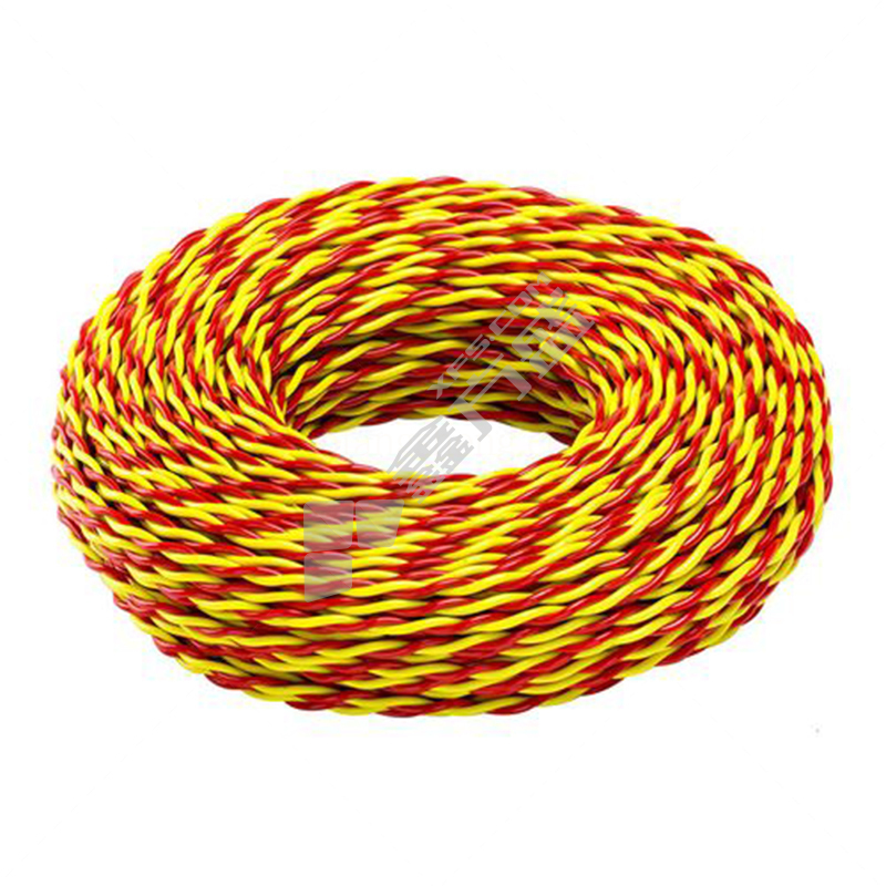 宝胜 100米 低烟无卤阻燃A类屏蔽双绞线  WDZA-RYJSP  300/500V 2*1.5平方 红黄色