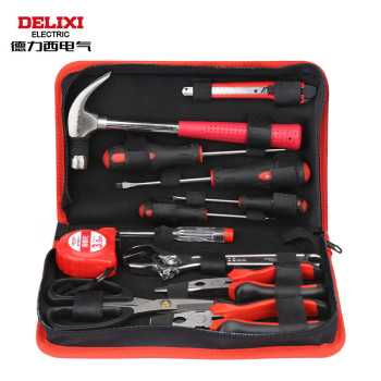 德力西DELIXI 电工木工多功能维修工具组套 DMTK P1 390*275mm 黑色、红色