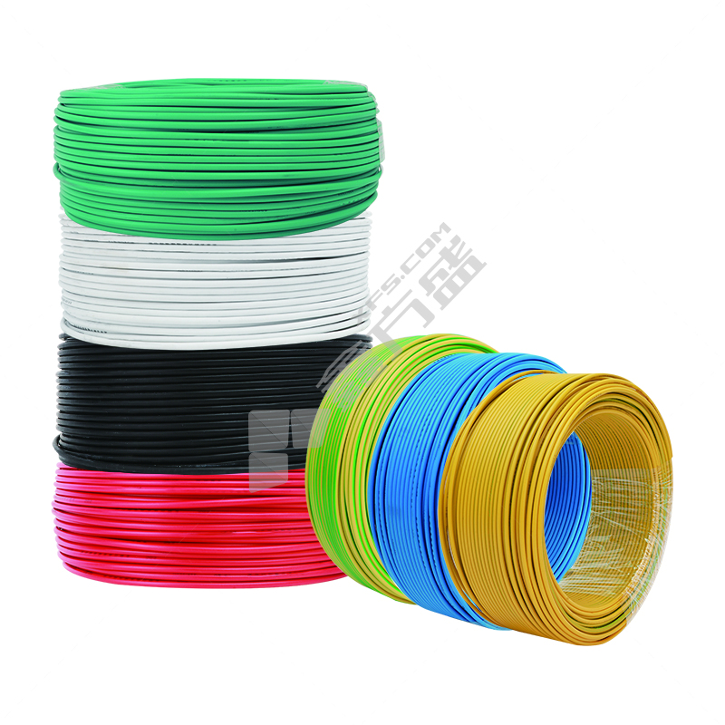 长城牌 100米 低烟无卤阻燃B类耐火塑铜电线 WDZBN-BYJ 450/750V 1*4平方 蓝色