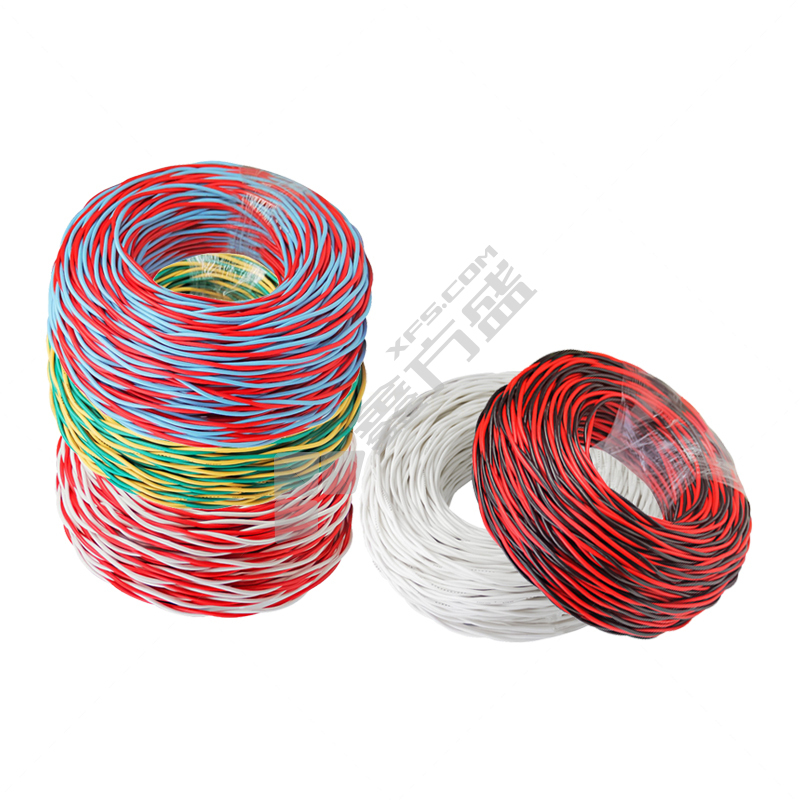 长城牌 100米 耐火双绞线 NH-RVS 300/300V 2*2.5平方 红黑色