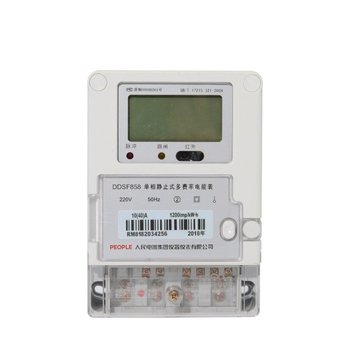 人民电器 DDSF858单相电子式电能表 DDSF858 1.5(6)A 220V